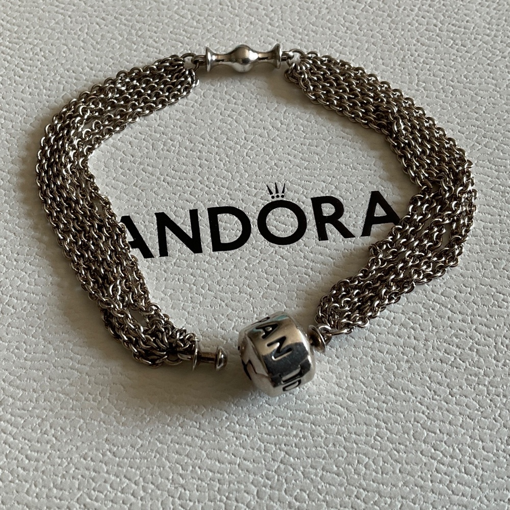 Pandora multi strand bracelet